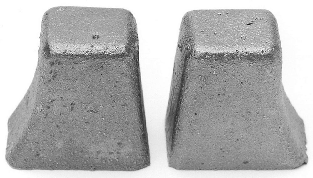 Edelbrock 2733 Olds Exhaust Crossover Heat Riser Plugs, Iron, Natural Finish, Pair
