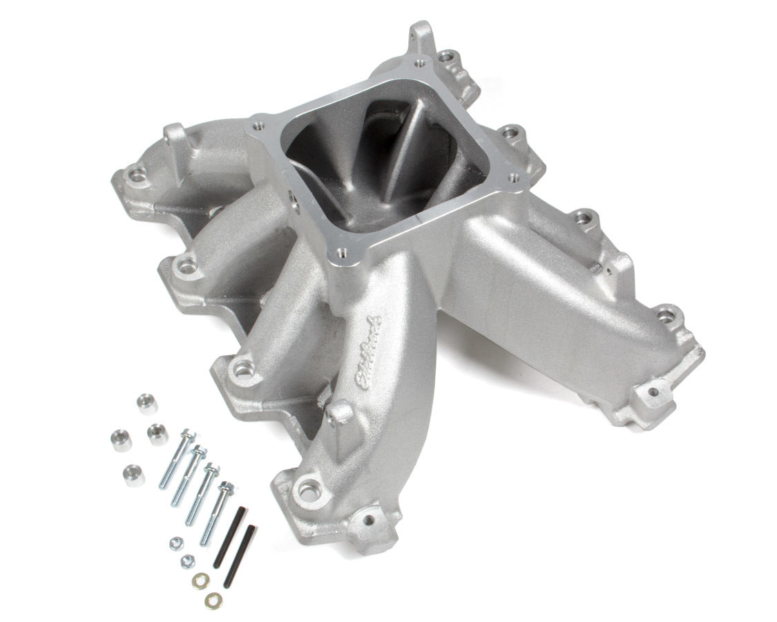 Edelbrock 28215 Super Victor Intake Manifold for Small Block Chevy with Dominator Flange