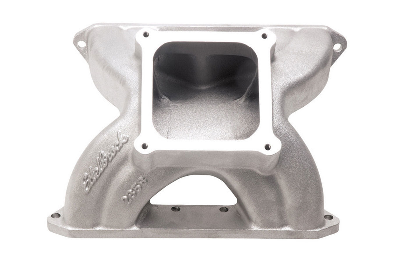 Edelbrock SBC Victor Manifold 2858 15-18 Degree Spider Single Plane Aluminum for Small Block Chevy