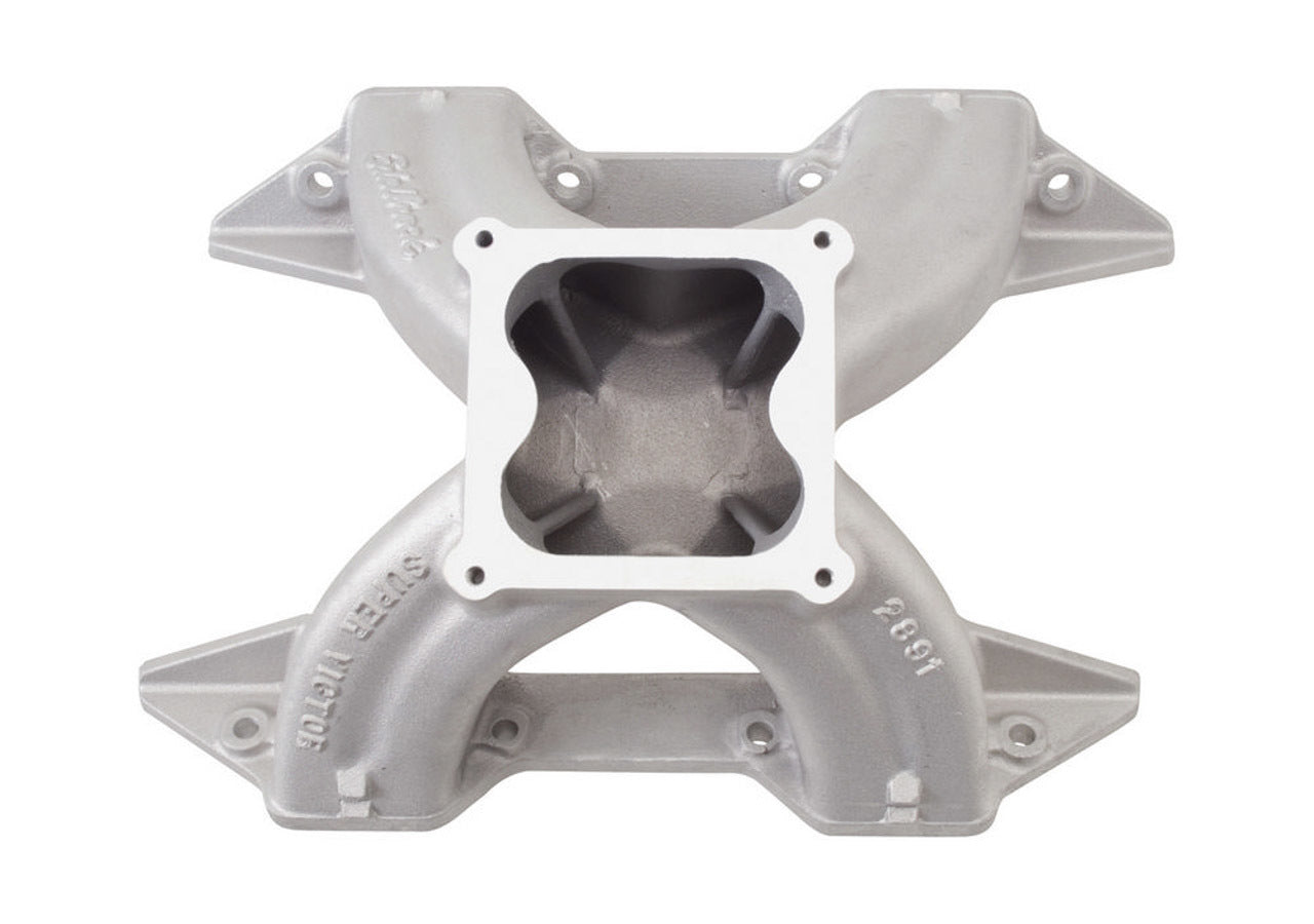 Edelbrock 2893 Super Victor Manifold for Mopar RB-Series with Dominator Flange, Single Plane, Aluminum Natural Finish