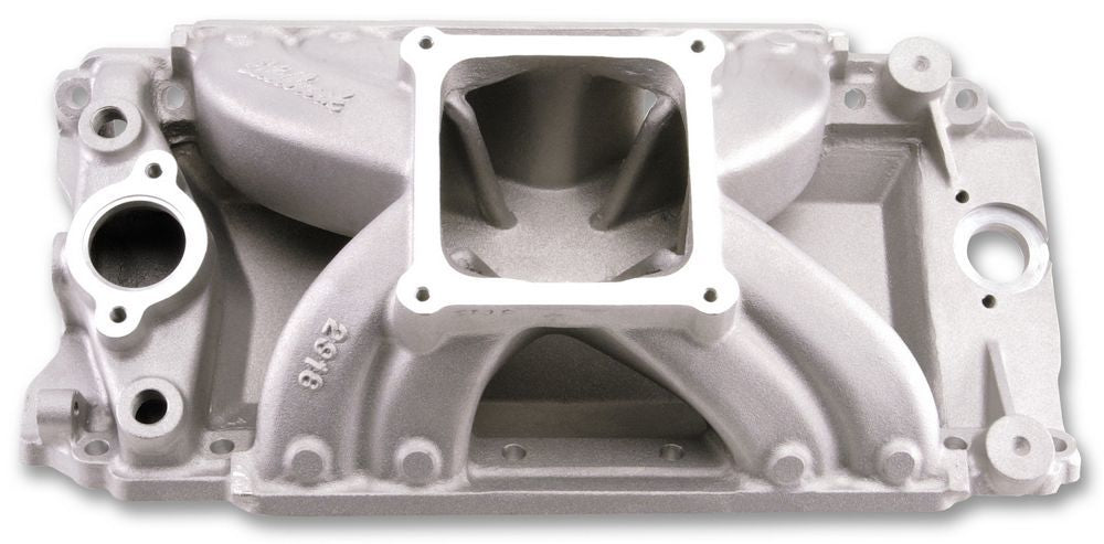 Edelbrock 2916 BBC Victor Manifold Tall Deck Single Plane Aluminum Intake with Dominator Flange