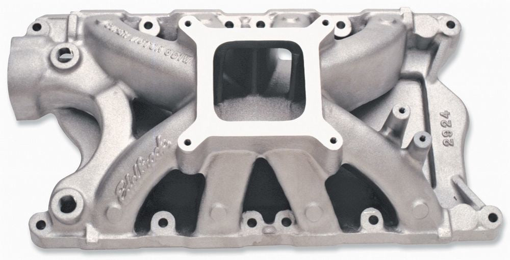 Edelbrock SBF Super Victor Manifold Part 2924 for Ford 351W with Square Bore Intake