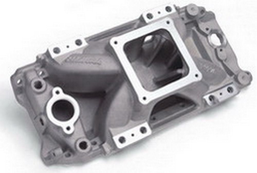 Edelbrock 29275 BBC Victor EFI Intake Manifold for Big Block Chevy, Single Plane, Rectangle Port, Aluminum, Natural Finish
