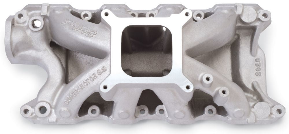 Edelbrock SBF Super Victor Intake Manifold 8.2 Inch Square Bore Single Plane Aluminum for Small Block Ford 289-302