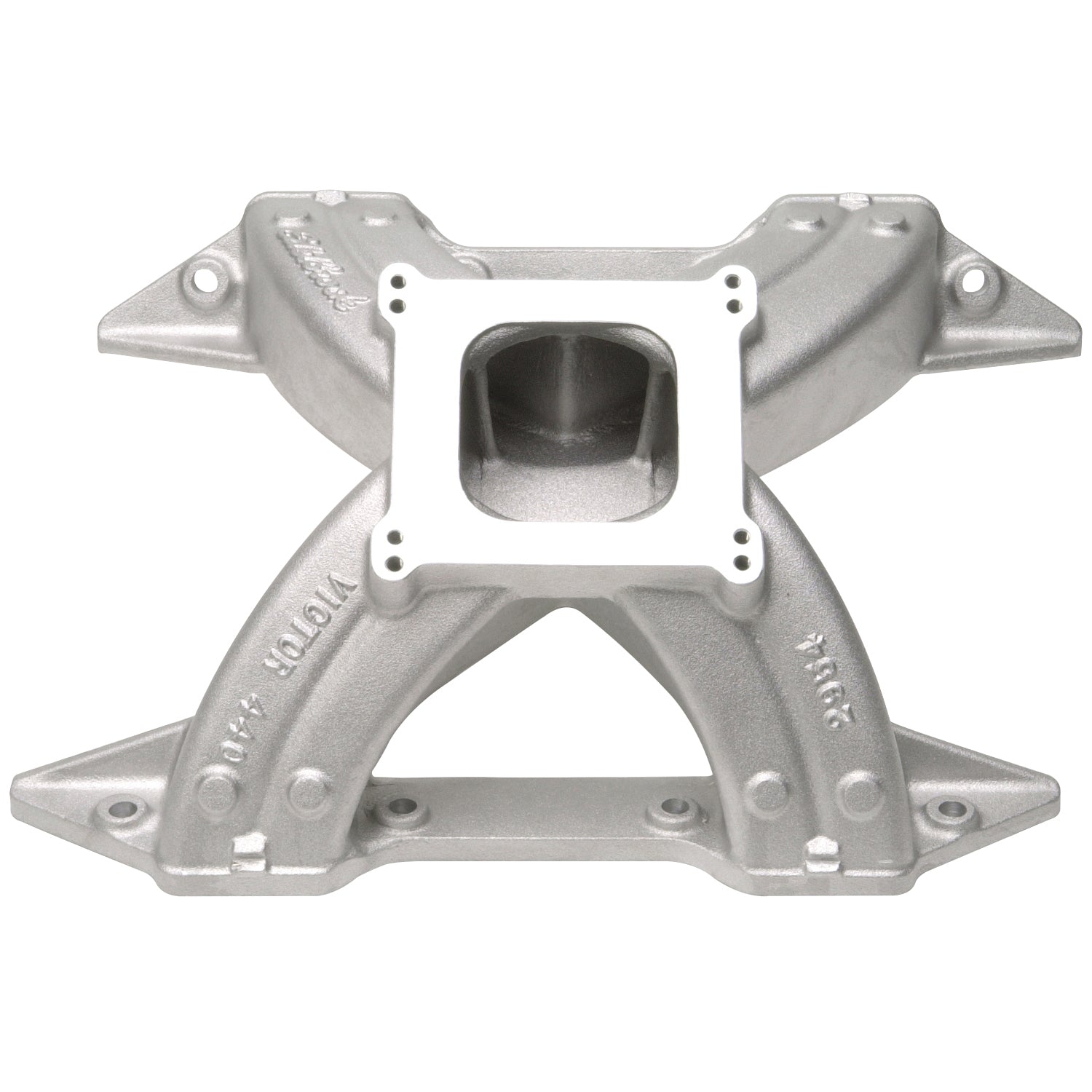 Edelbrock Victor 2954 Intake Manifold for Mopar RB-Series Engines, Square Bore, Single Plane, Aluminum, Natural Finish
