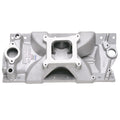 Edelbrock SBC Victor Jr. Intake Manifold 2975 for Small Block Chevrolet, 23 Degree, Square Bore, Single Plane, Aluminum, Natural Finish