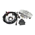 Edelbrock 30700 EZ Street EFI System Throttle Body for Square Bore Carbs, Aluminum, Natural Finish