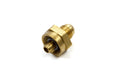 Edelbrock 3577 6AN Male Fuel Line Fitting for Pro-Flo Fuel Rails, Brass, Straight, 6 AN Male to 9/32 in SAE Male Quick Disconnect
