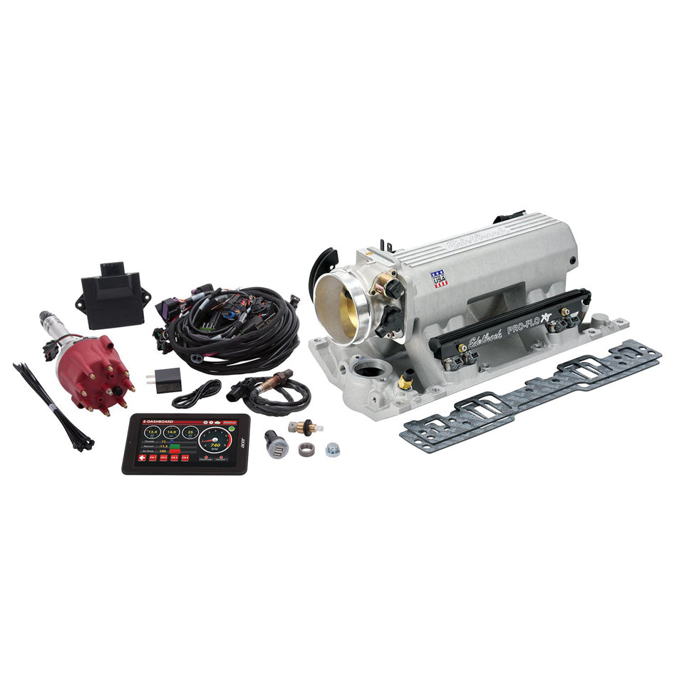 Edelbrock Pro-Flo 4 XT EFI Kit for Small Block Chevy Vortec 550 HP with 29 lb/hr Injectors and 1100 CFM Air-Restricted Edition