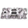 Edelbrock SBC Performer Manifold with EGR for Small Block Chevy, Dual Plane, Aluminum, Natural Finish