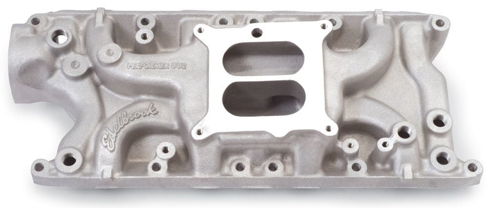 Edelbrock SBF Performer Manifold Part Number 3721 for Small Block Ford 302 with Square Bore Intake