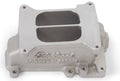 Edelbrock 3789 Chevy 2.8L V6 Performer Intake Manifold Top, Square Bore, Dual Plane, Aluminum, Natural Finish