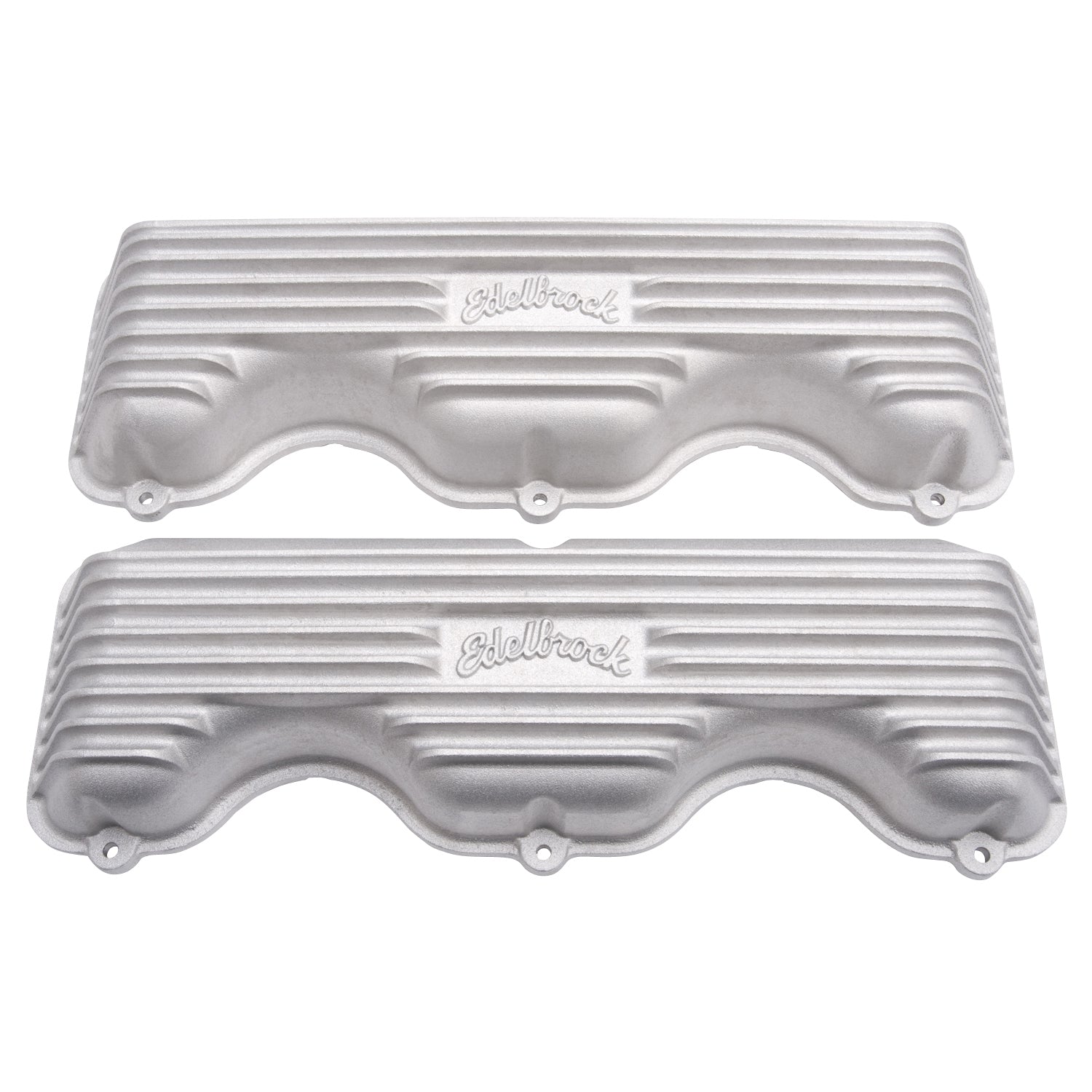Edelbrock 41409 Valve Cover Kit for Chevrolet 348-409 with Finned Aluminum Finish