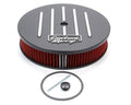 Edelbrock 41663 Race Series Air Cleaner Kit, 14 Inch Diameter, 3 Inch Element, Black Powder Coat Finishing