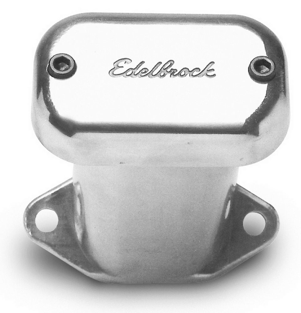 Edelbrock 4203 Aluminum Racing Breather with Top Mount and Rectangle Design