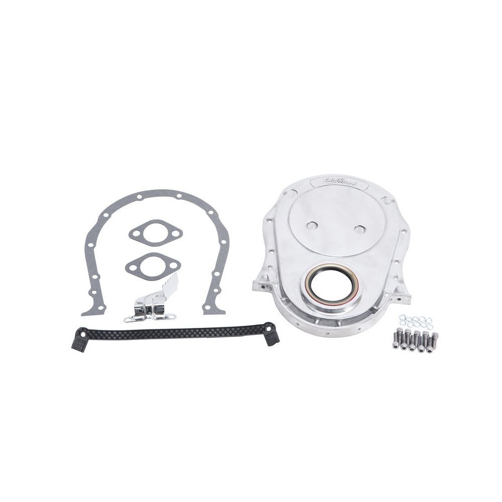 Edelbrock 4241 Big Block Chevy Aluminum Timing Cover with Gaskets and Seal