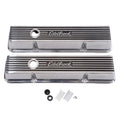 Edelbrock 4262 Valve Cover Kit Elite II Series SBC Short Finned Baffled Aluminum Polished Pair