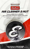 Edelbrock 4271 Air Cleaner Nut with 1/4-20 Thread, Aluminum, Black Anodized Finish