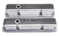 Edelbrock 4276 BBM Elite II Series Tall Finned Aluminum Valve Cover with Breather Hole for Mopar B / RB-Series