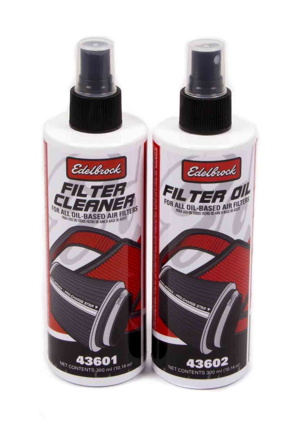 Edelbrock EDE43600 Air Filter Cleaning Kit with Clear Oil and Pump Bottle Cleaner