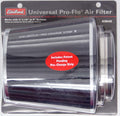 Edelbrock Pro-Flo Air Filter Cone 43640, 6.7 Inches Tall, Black and Chrome Finish, Clamp-On, Cotton Media