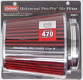 Edelbrock Pro-Flo Air Filter Cone 6.7 Inches Tall with Red Chrome Finish and Cotton Media
