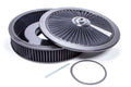 Edelbrock 43662 Pro-Flo 14-Inch Round Air Cleaner Assembly with Black Cotton Filter and Aluminum Base