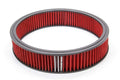 Edelbrock 43666 Pro-Flo Air Filter Element, 14 Inch Diameter, 3 Inch Tall, Cotton Media, Red Finish