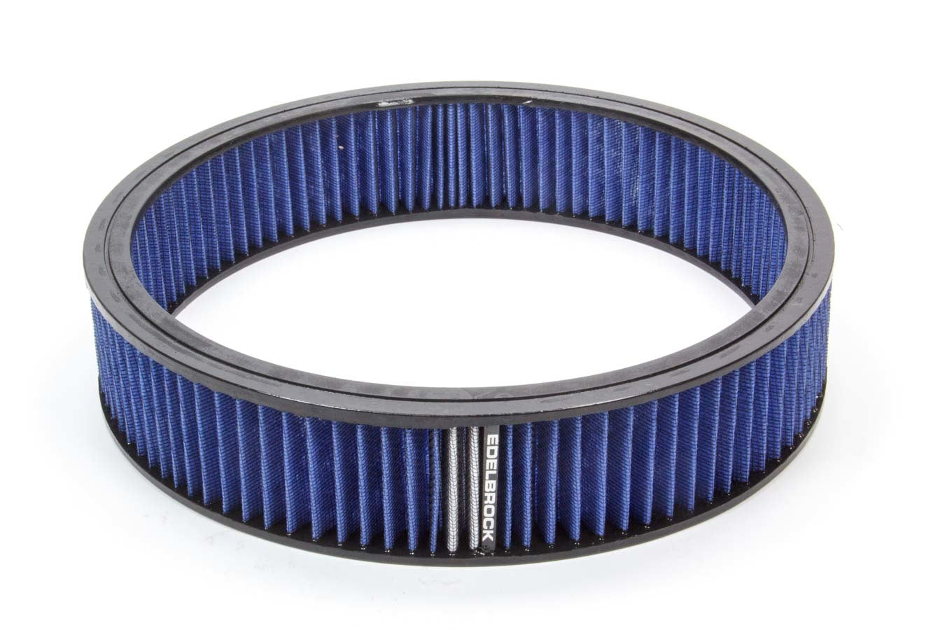 Edelbrock 43667 Pro-Flo Round Air Filter Element, 14 Inch Diameter, 3 Inch Tall, Cotton Media, Blue Finish