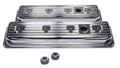 Edelbrock 4446 Signature Series Chrome Valve Cover Set for Small Block Chevy