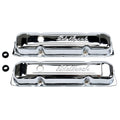 Edelbrock Signature Series Valve Cover for Mopar B / RB-Series, Short Baffled with Breather Hole and Grommets, Chrome Steel Pair
