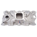 Edelbrock SBC Torker II Intake Manifold 262-400 Square Bore Single Plane Aluminum Natural Finish