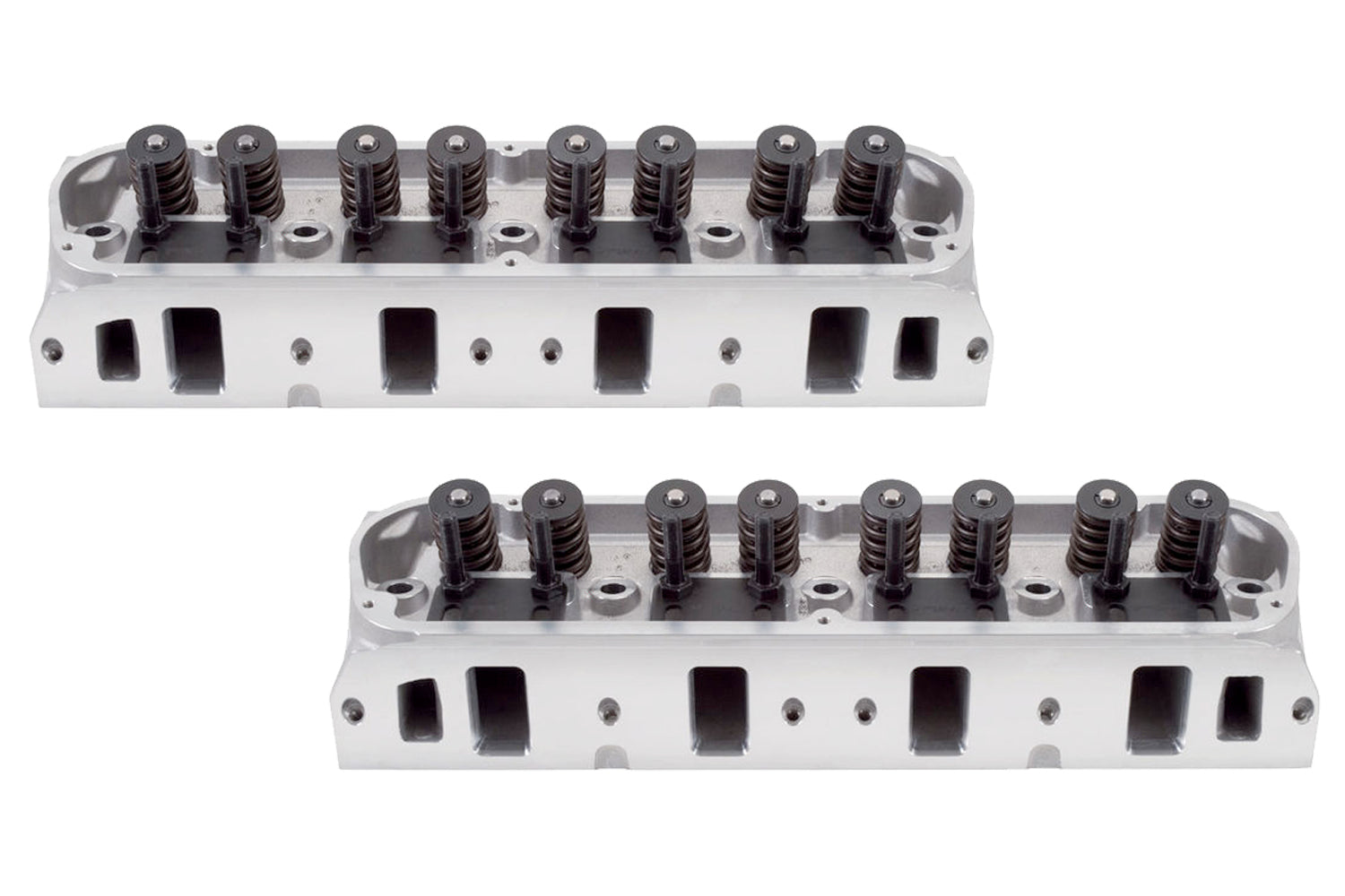 Edelbrock SBF E-Street Cylinder Heads Part 5025 for Small Block Ford, 60cc Chamber, 2.02/1.60 Inch Valves, Aluminum