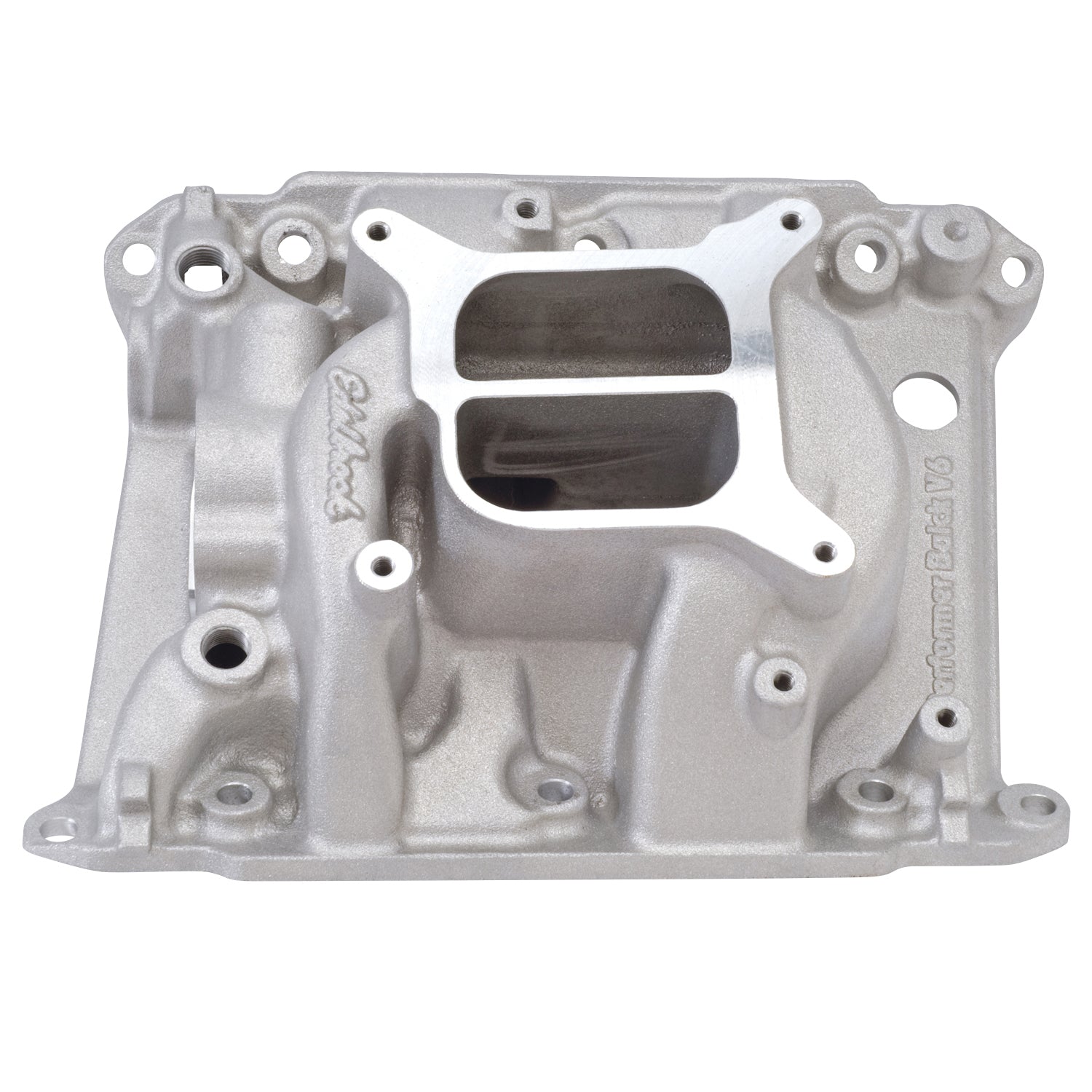 Edelbrock 5486 Buick V6 Performer Intake Manifold for 231-252 Cubic Inches, Square Bore, Dual Plane Aluminum, Natural Finish