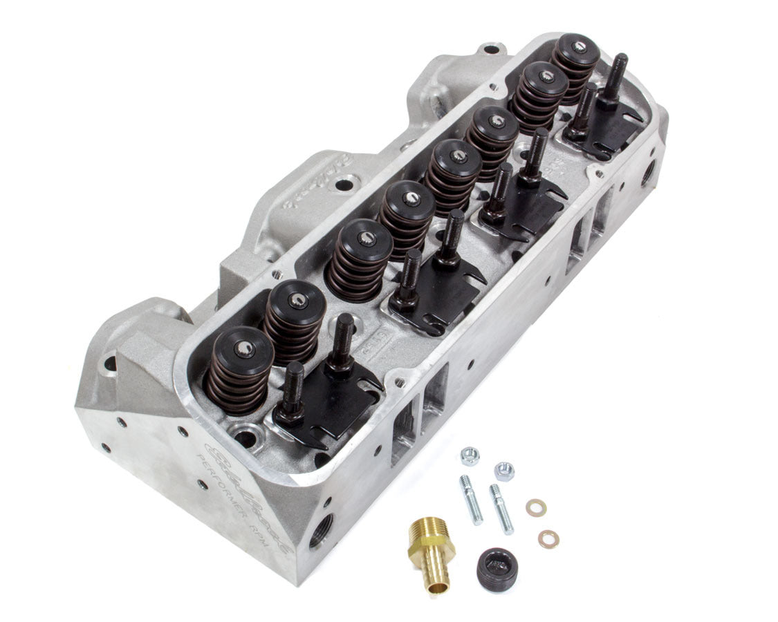 Edelbrock 61515 Pontiac 455 Performer RPM CNC Cylinder Head Assembly with 2.110 Inch Intake Valves and Aluminum Construction