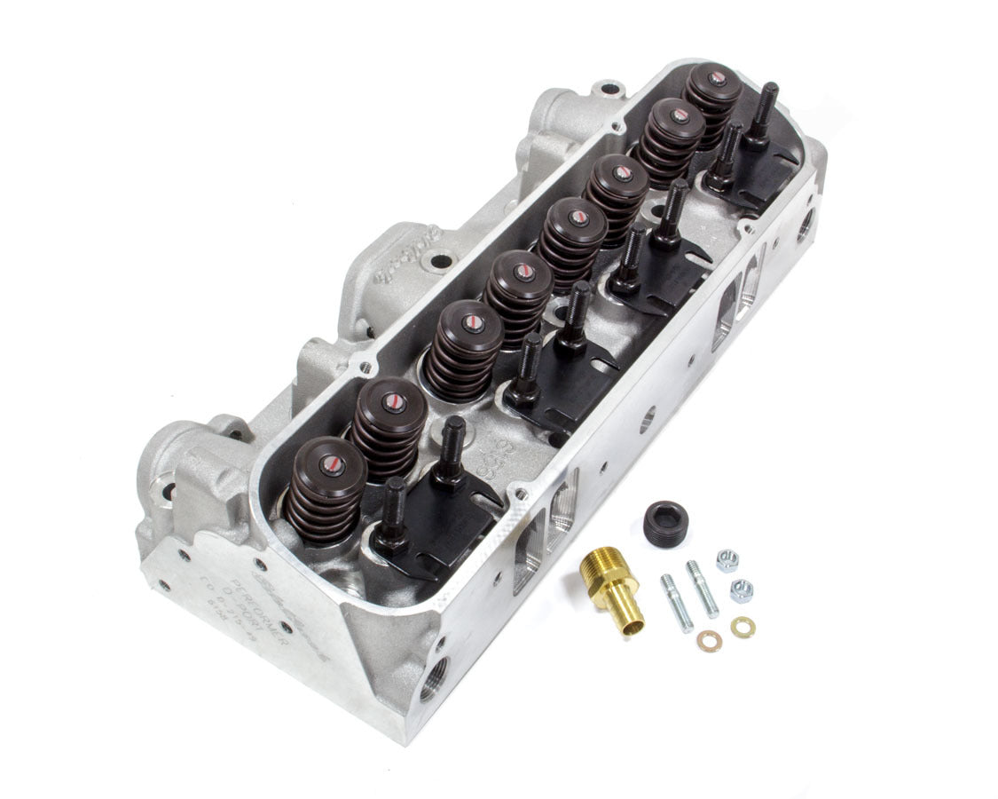 Edelbrock 61595 Pontiac Performer D-Port Head with 72cc Chamber and Aluminum Construction