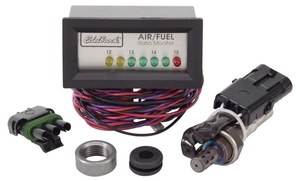 Edelbrock 6593 Air/Fuel Ratio Monitor 12:1-15:1 AFR Electric Analog Gauge