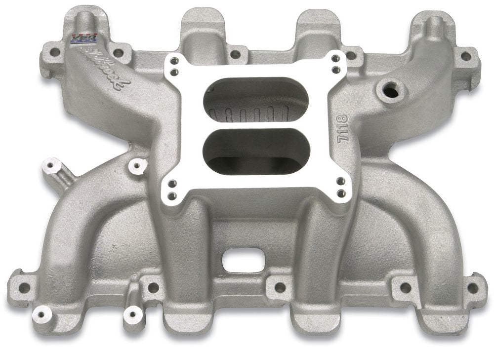 Edelbrock GM LS1 Performer RPM Intake Manifold, Dual Plane, Square Bore, Aluminum, Natural Finish
