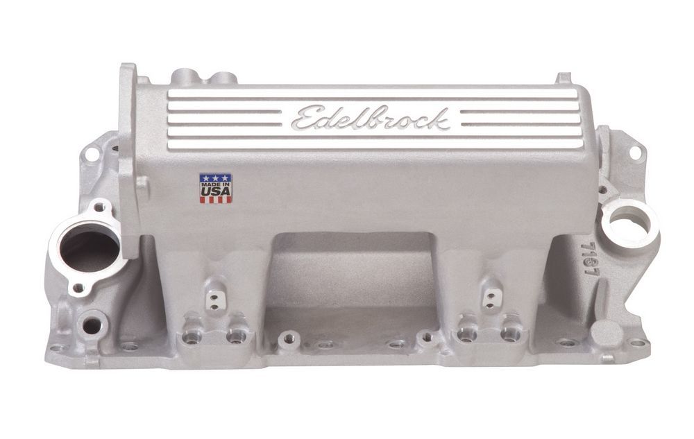 Edelbrock SBC Pro-Flo XT EFI Intake Manifold with Multi-Port Throttle Body Flange, Aluminum, Natural Finish