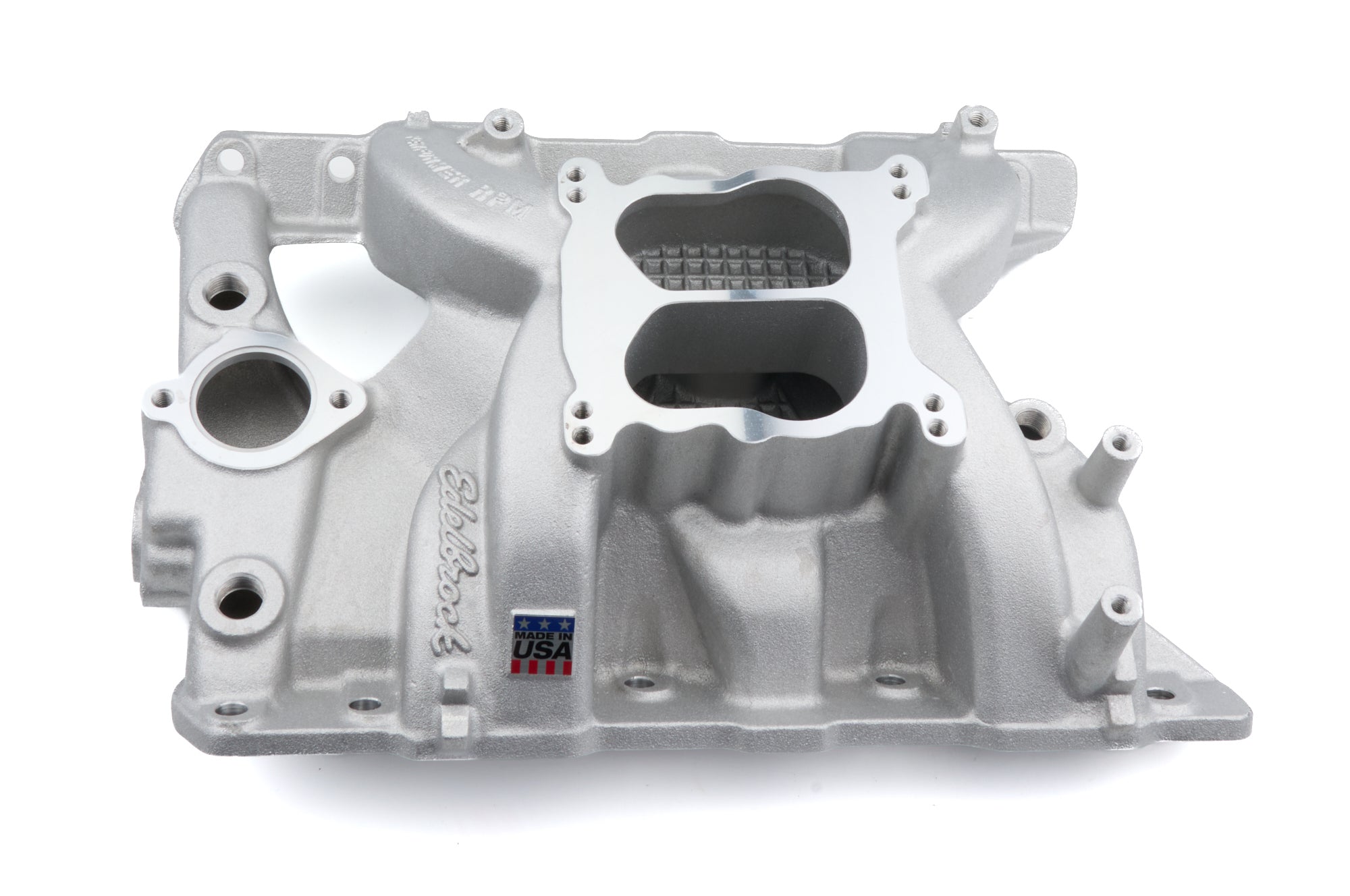 Edelbrock Performer RPM Intake Manifold for Pontiac V8 326-455 Spread/Square Bore Aluminum