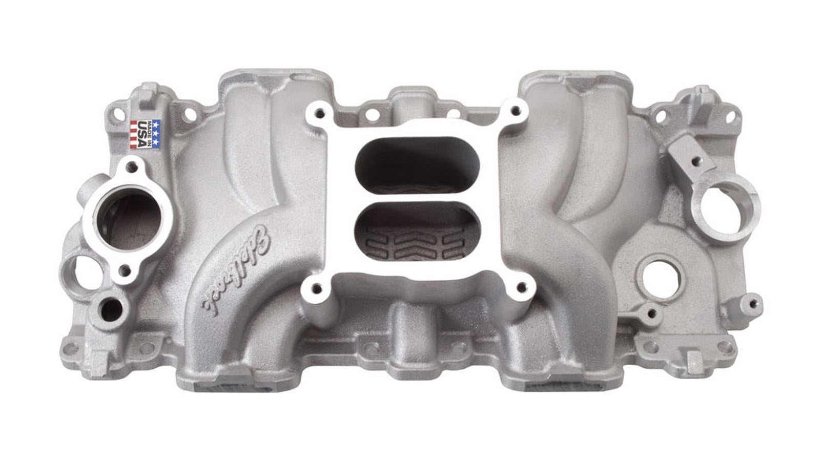Edelbrock 7158 Chevy 348-409 Performer RPM Square Bore Dual Plane Aluminum Intake Manifold