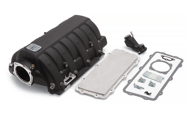 Edelbrock EFI Victor Intake Manifold for Dodge Hemi Gen III with Throttle Body Flange, Multi Port Aluminum, Black Powder Coat