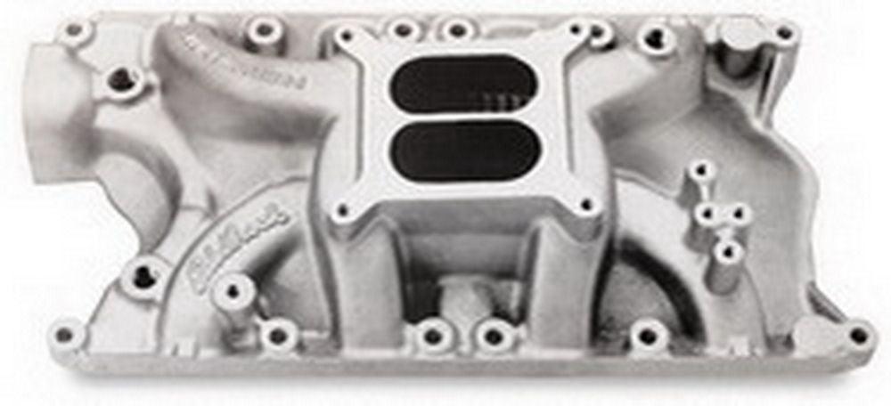 Edelbrock SBF Performer RPM Intake Manifold for 351W Small Block Ford, Dual Plane, Aluminum, Natural Finish