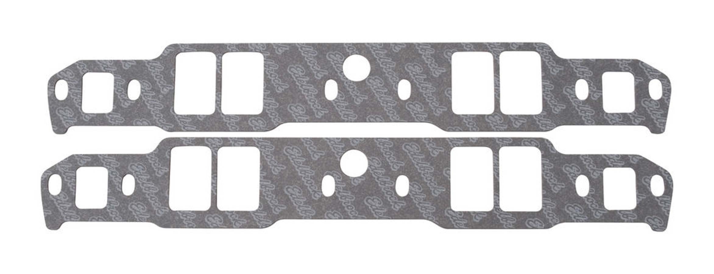 Edelbrock 7217 Intake Gasket for Small Block Chevy with 23 Degree Cylinder Heads, Rectangular Port, 0.06 Inch Thickness