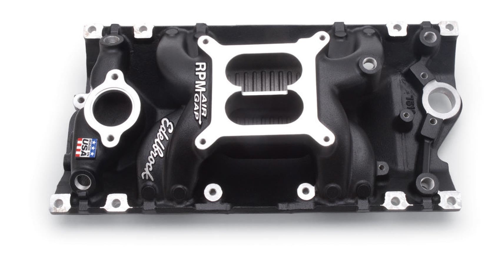 Edelbrock 75163 Performer RPM Air Gap Intake Manifold for Small Block Chevy Vortec Engines