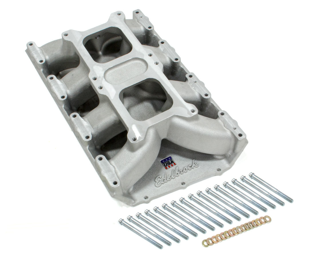 Edelbrock 7524 BBM 426 Hemi Dual Quad Intake Manifold for Mopar 426 Hemi Engine