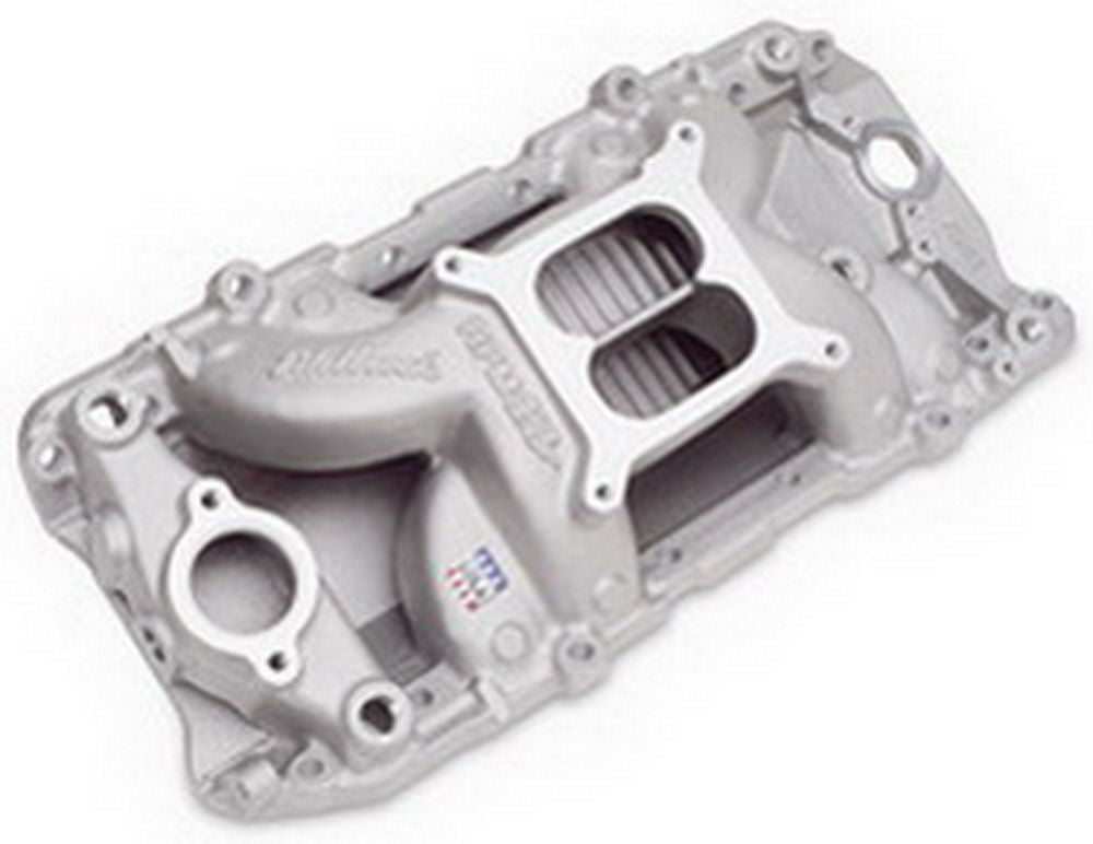 Edelbrock 7561 Performer RPM Air-Gap Intake Manifold for Big Block Chevy 396-502 Cubic Inches, Dual Plane, Oval Port, Aluminum Finish