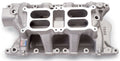 Edelbrock 7585 Performer RPM Air-Gap Dual Quad Intake Manifold for Ford 351W, Aluminum, Square Bore