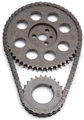 Edelbrock 7809 True Roller Timing Set for Big Block Chevy, Double Roller Chain with Keyway Adjustment