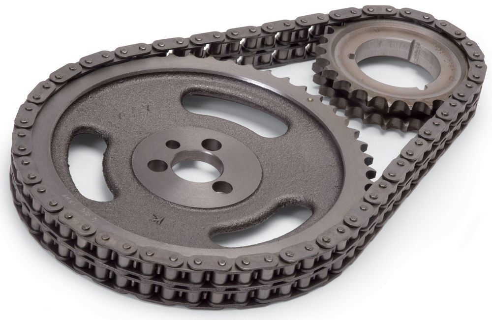 Edelbrock 7810 True Roller Timing Set for Big Block Chevy with Double Roller Chain and Keyway Adjustment